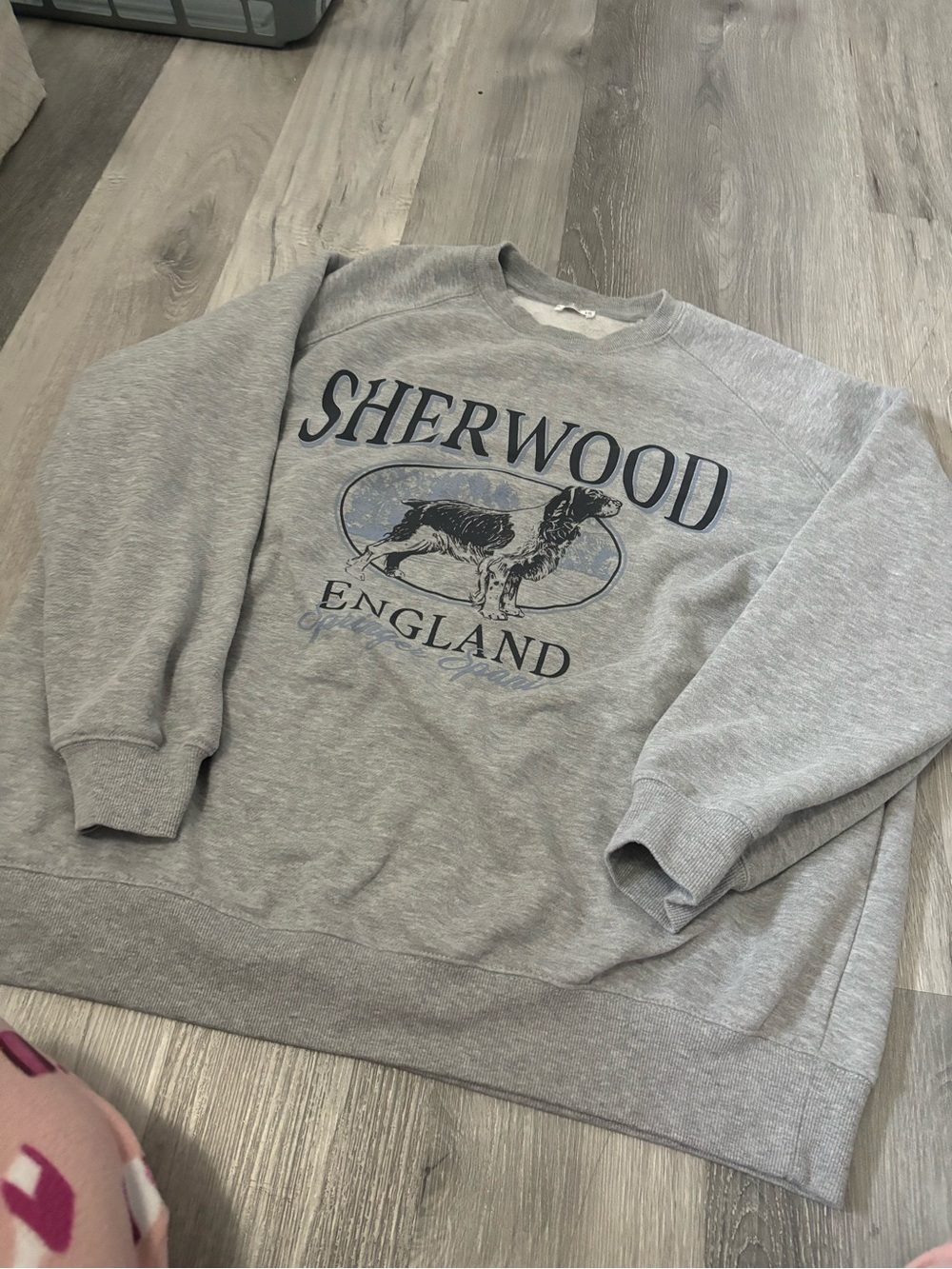 England Gray Graphic Crewneck Sweatshirt